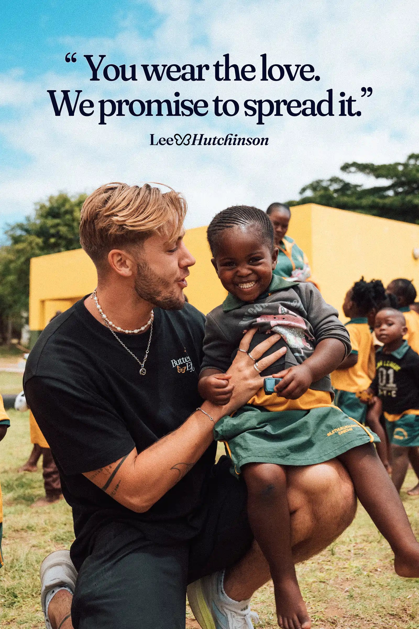You wear the love. We promise to spread it.