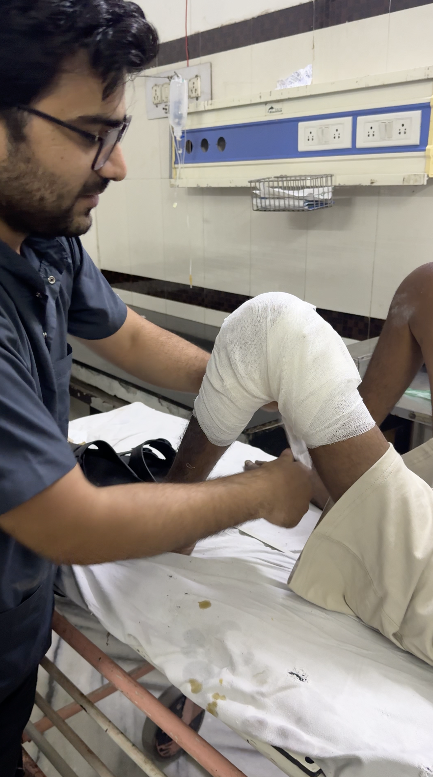 Wound cleaned and treated